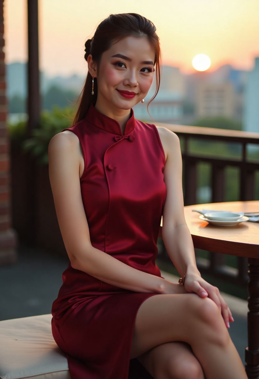渡口无声电影中的江岸暮色